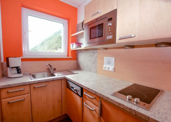 kochnische apartment 2-5 personen serfaus